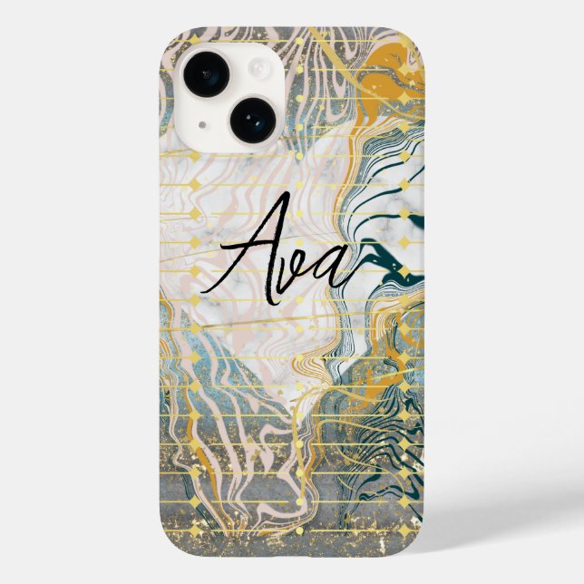 Coques Case-Mate iPhone Coeur et marbre (Verso)