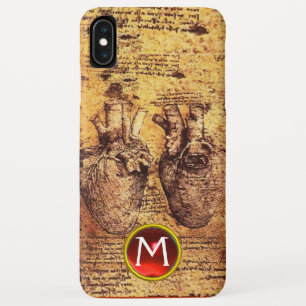 Coques Pour iPhone Coeur et ses vaisseaux sanguins Parchemin Gem Mono