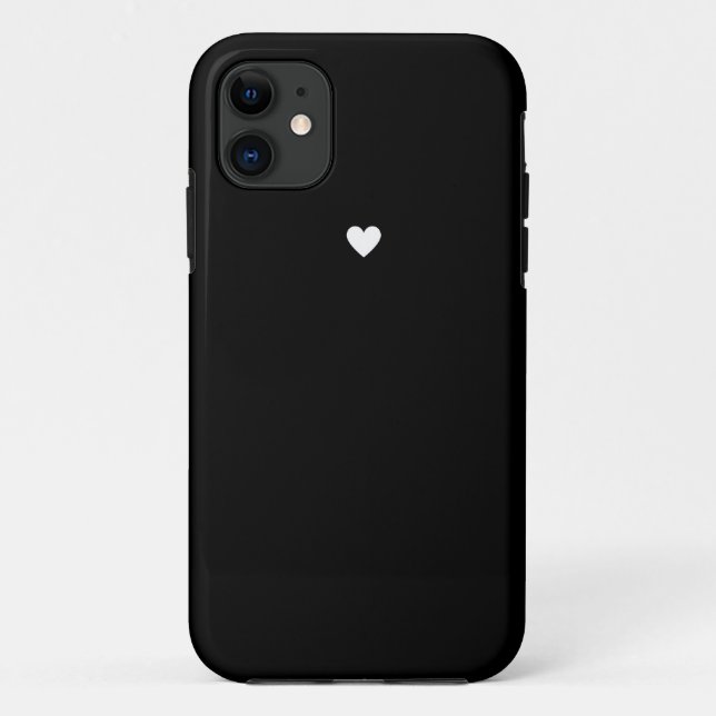 Coques Case-Mate iPhone Coeur noir mignon (Dos)