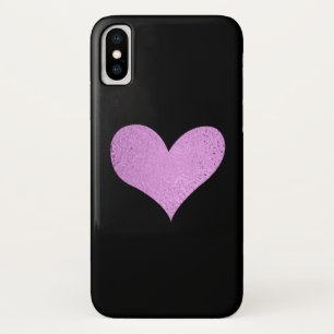 Case-Mate iPhone Case Coeur rose et boîtier de téléphone noir