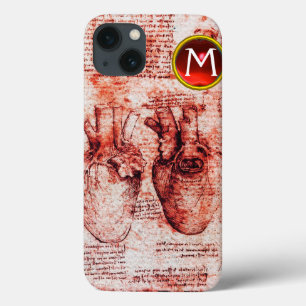 Case-Mate iPhone Case Coeur, ses vaisseaux sanguins Parchemin Gem Rouge