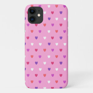 Case-Mate iPhone Case Cœurs à pois sur fond rose