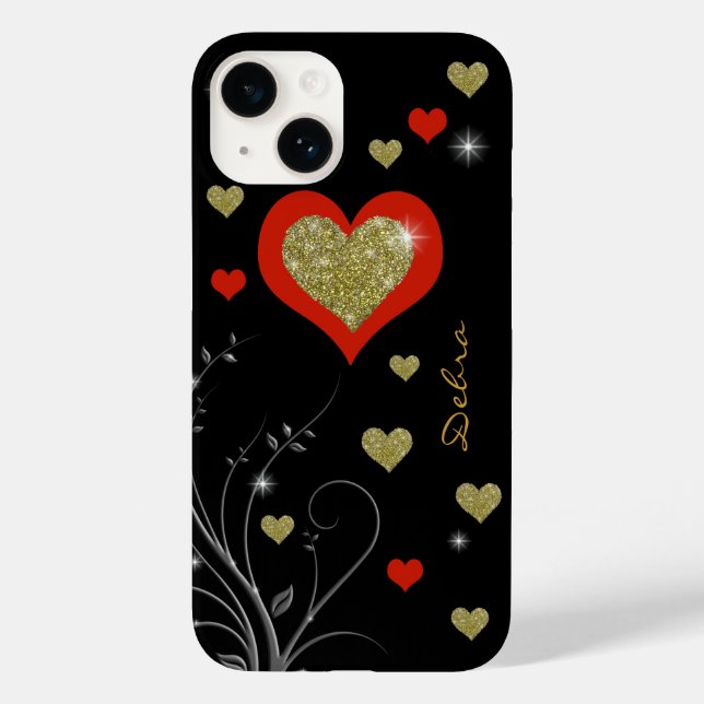 Coques Case-Mate iPhone Coeurs cool, mignons et girly (Verso)