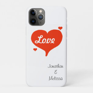Coque Case-Mate Pour iPhone Cœurs d'amour de la Saint-Valentin PERSONALISER No