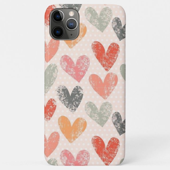 Coques Case-Mate iPhone COEURS D'Aquarelle (Dos)