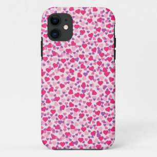 Etui iPhone Case-Mate Cœurs de la Saint-Valentin rose et violet