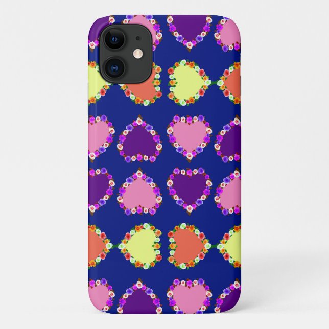 Coques Case-Mate iPhone Cœurs de rose  (Dos)