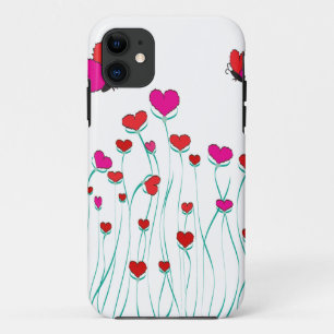 Coque Case-Mate Pour iPhone Coeurs et papillons Valentine Love