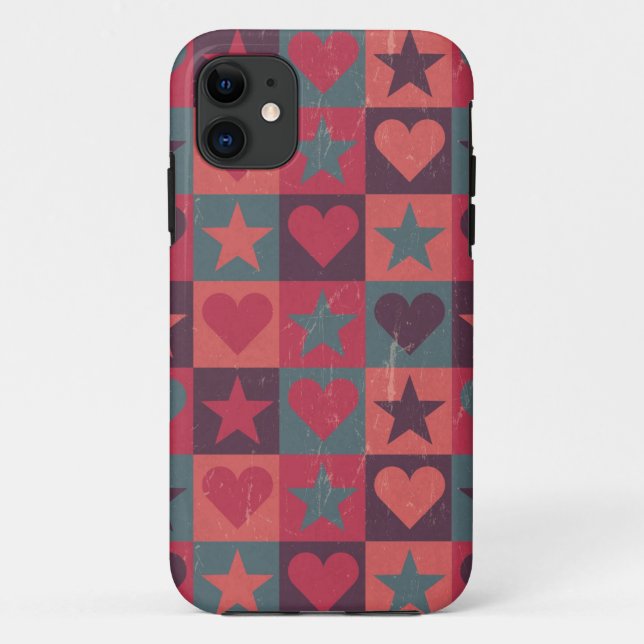 Coques Case-Mate iPhone Coeurs et rose de profil sous convention (Dos)