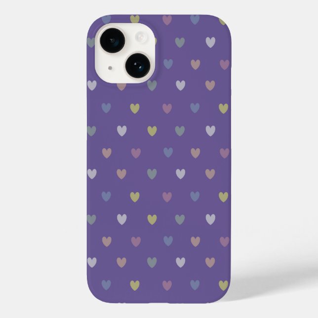 Coques Case-Mate iPhone Coeurs minuscules polka sur violet violet Ultra vi (Verso)