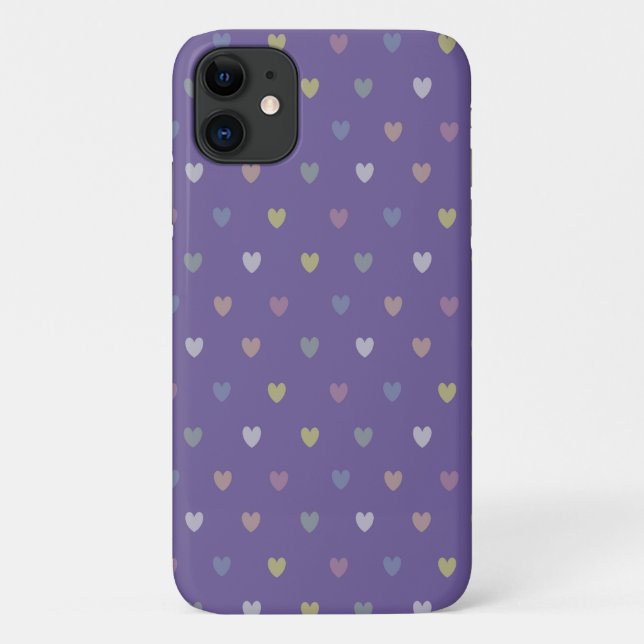 Coques Case-Mate iPhone Coeurs minuscules polka sur violet violet Ultra vi (Dos)