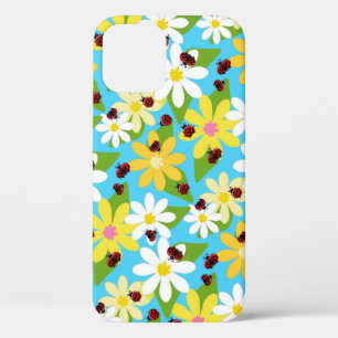 Case-Mate iPhone Case Coeurs noirs de l'amant de l'insecte rouge Ladybug