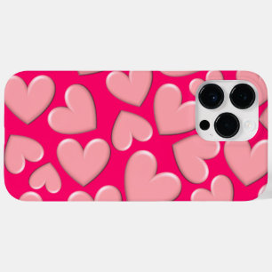 Coque Pour Pour iPhone 14 Pro Max Coeurs Puffy 3D