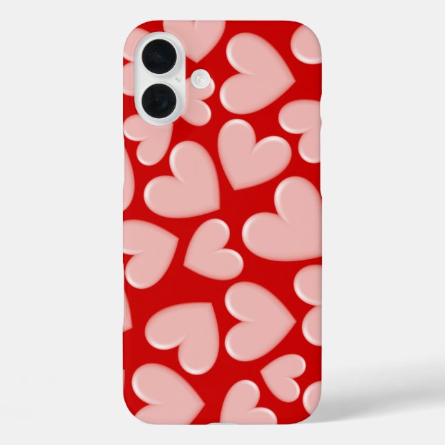 Coques Case-Mate iPhone Coeurs Puffy 3D (Verso)