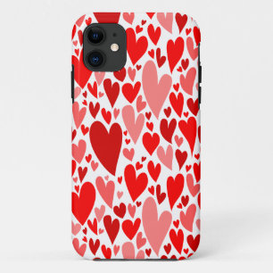 Coque Case-Mate Pour iPhone Coeurs rouges super et romantiques Saint-Valentin