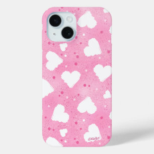 Coque Pour iPhone 15 Coeurs sucrés éclatés