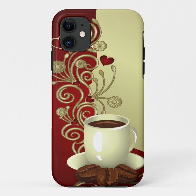 Coques Case-Mate iPhone Coffee lover moderne (Dos)