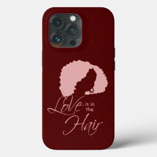 Case-Mate iPhone Case Coiffure noire naturelle L'amour est dans les ch