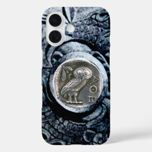 COQUES iPhone 16  COIN D'ARGENT ANTIQUE OWL