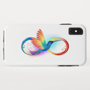 Case-Mate iPhone Case Colibri arc-en-ciel avec symbole Infinity