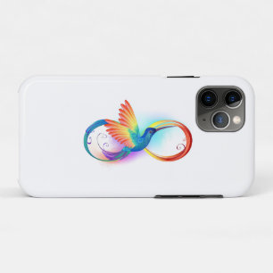 Case-Mate iPhone Case Colibri arc-en-ciel avec symbole Infinity