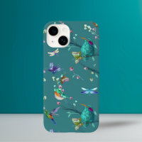 Colibri Coloré et Aquarelle Florale