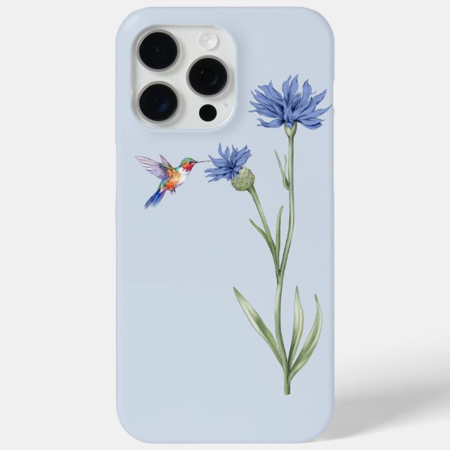 Coques Case-Mate iPhone Colibri et Cornflower (Verso)