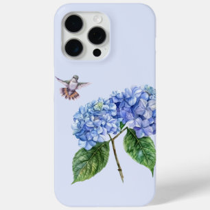 Coque iPhone 15 Pro Max Colibri et Hydrangea