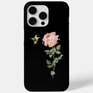 Coque iPhone 15 Pro Max Colibri et Rose