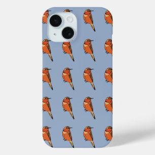 Coque Pour iPhone 15 Colibri roux
