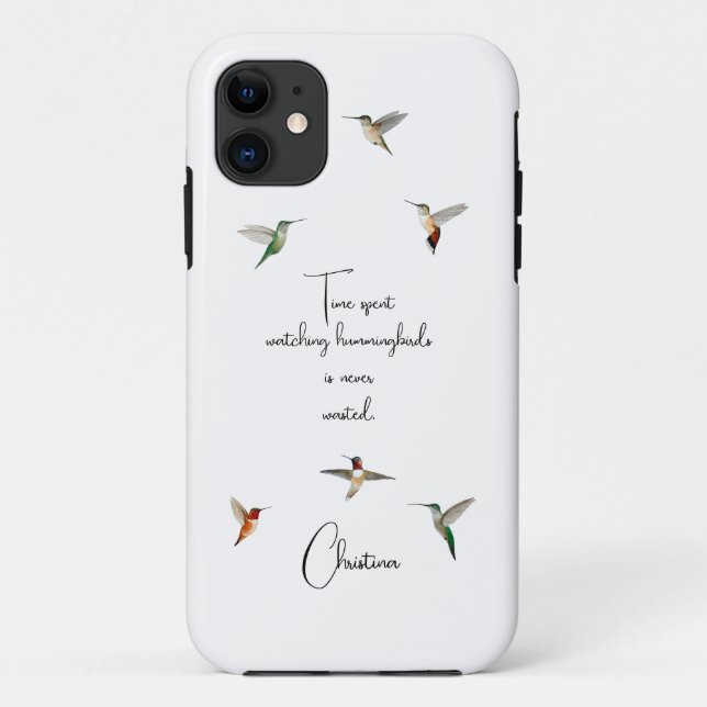 Coques Case-Mate iPhone Colibris personnalisés (Dos)