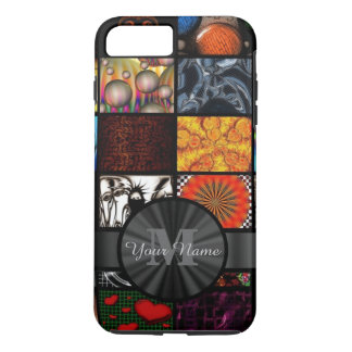 Case-Mate iPhone Case collage Abstrait monogramme personnalisé