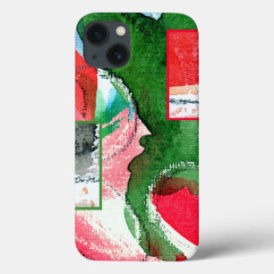 Etui iPhone Case-Mate collage d'art abstrait, médias mélangés et