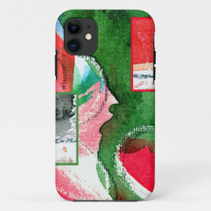 Etui iPhone Case-Mate collage d'art abstrait, médias mélangés et