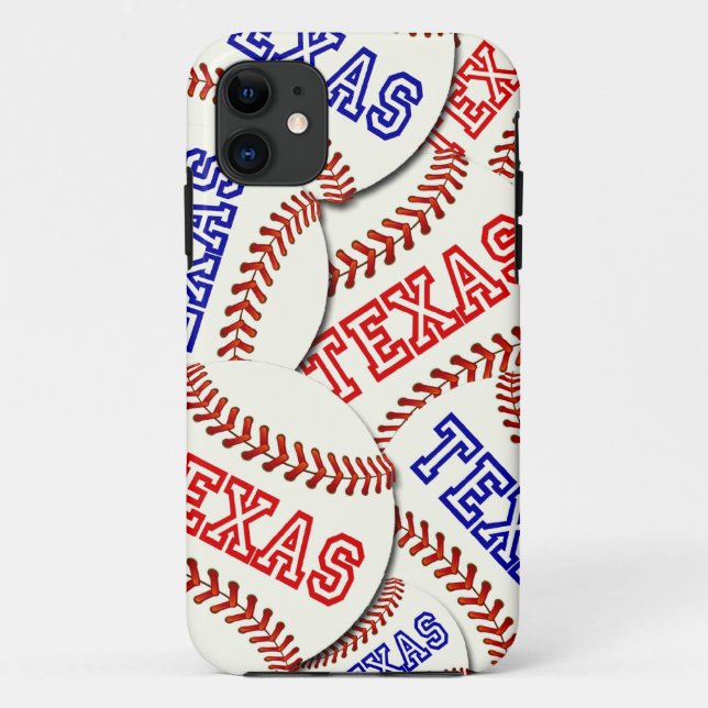 Coques Case-Mate iPhone Collage de base-ball du Texas (Dos)