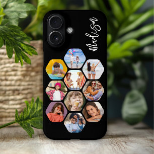 Coque Pour iPhone 16 Collage Multi Photo Simple Moderne Personnalisé
