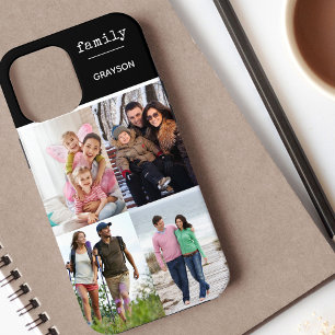 Case-Mate iPhone Case Collage photo de famille 4 noir personnalisé