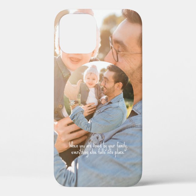 Coques Case-Mate iPhone Collage photo de la Loupe cadre rond simple (Verso)