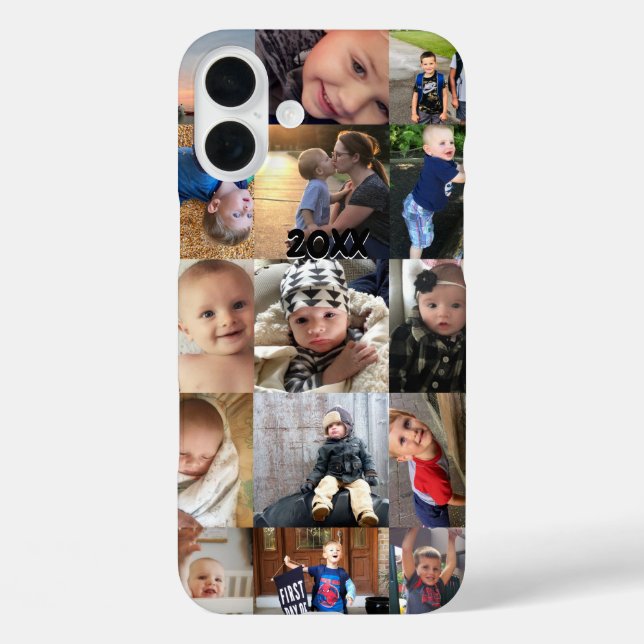 Coques Case-Mate iPhone Collage photo Instagram dur (Verso)