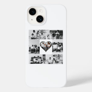 Coque Pour iPhone 14 Collage photo noir et blanc 7
