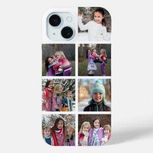 Coque Pour iPhone 15 Collage photo personnalisé 7