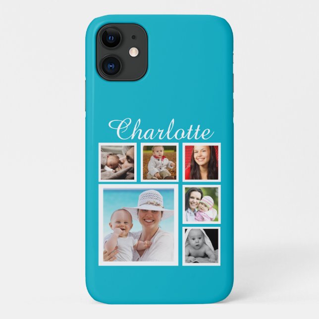 Coques Case-Mate iPhone Collage photo personnalisé personnalisable (Dos)