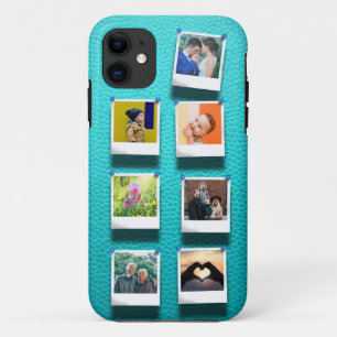 Case-Mate iPhone Case Collage photo personnalisé Turquoise Girly tendanc