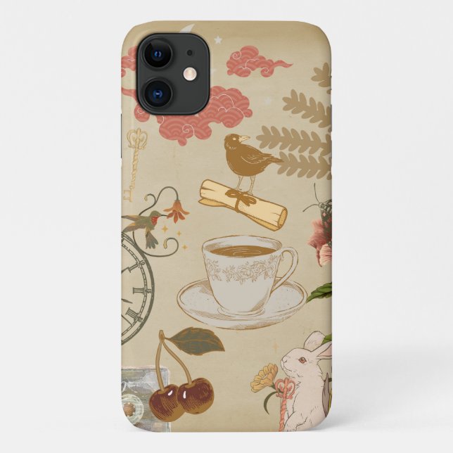 Coques Case-Mate iPhone Collage vintage (Dos)