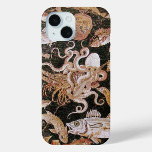 COQUE POUR iPhone 15 COLLECTE POMPEII / OCÉAN - SCÈNE DE VIE MARINE