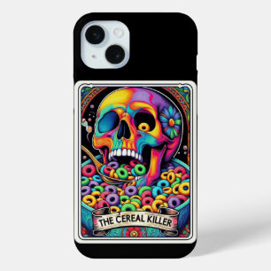 Coque iPhone 15 Mini Collection de cartes Tarot Céréales Killer