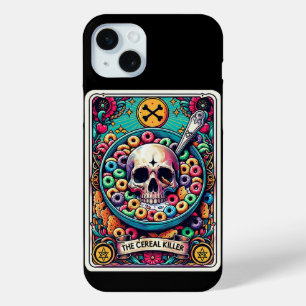 Coque iPhone 15 Mini Collection de cartes Tarot Céréales Killer