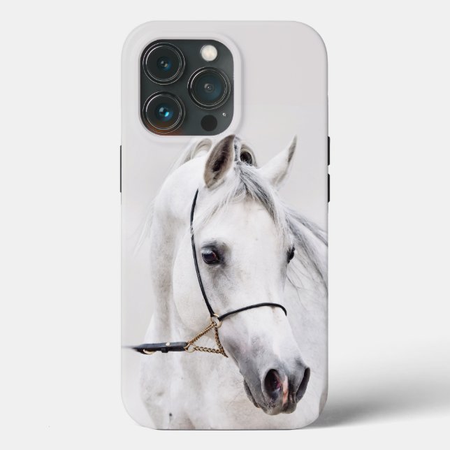 Coques Case-Mate iPhone collection de chevaux. arabe blanc incipio iPhone  (Verso)