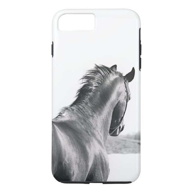 Coques Case-Mate iPhone collection de chevaux. B&W (Dos)