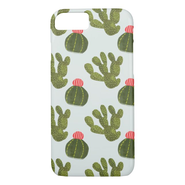 Coques Case-Mate iPhone Collection Llamarama | Motif Cactus mignon (Dos)